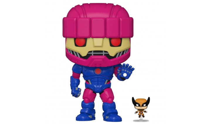 Фигурка Funko POP! Bobble Marvel X-Men Sentinel with Wolverine  (Exc) 10" (1054) 66636