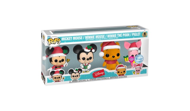 Фигурка Funko POP! Disney Holiday Mickey/Minnie/Winnie (FL)/Piglet (Exc) 4PK 66842