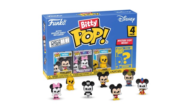 Фигурка Funko Bitty POP! Disney S1 Mickey Mouse+Minnie Mouse+Pluto+Mystery (1 of 4) 4PK 71319