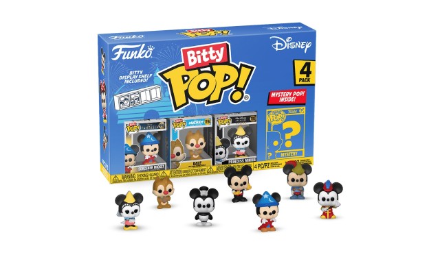 Фигурка Funko Bitty POP! Disney S3 Sorcerer Mickey+Dale+Princess Minnie+Mystery (1 of 4) 4PK 71321