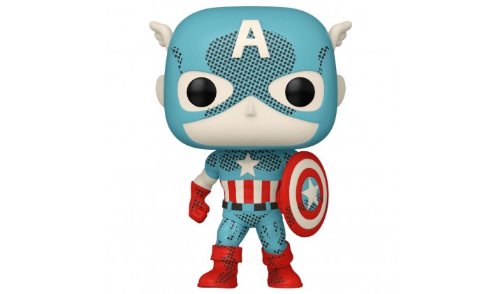 Фигурка Funko POP! Bobble Marvel D100 Retro Captain America (Exc) (1319) 74479