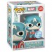 Фигурка Funko POP! Bobble Marvel D100 Retro Captain America (Exc) (1319) 74479