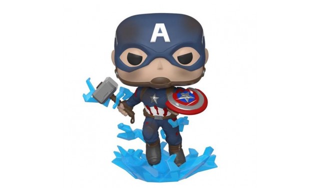 Фигурка Funko POP! Bobble Marvel Avengers Endgame Captain America w/Broken Shield&Mjolnir (573)45137