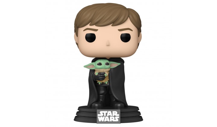 Фигурка Funko POP! Bobble Star Wars Mandalorian Luke Skywalker with Grogu 58290