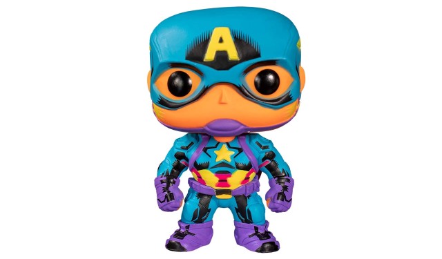 Фигурка Funko POP! Bobble Marvel Captain America (Black Light)  48845