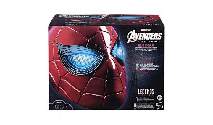 Шлем Marvel Legends Series Iron Spider Electronic Helmet Человек-паук F0201 