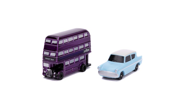 Jada Toys Набор Машинок Hollywood Rides Harry Potter 1.65" 31615 1959 Ford Anglia 31620 Knight Bus 31719
