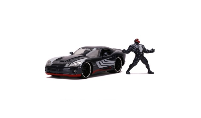 Jada Toys Набор Hollywood Rides Машинка с Фигуркой 2.75" 1:24 2008 Dodge Viper SRT10 W/Venom Figure (Marvel) 31750